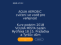 NĂˇhled webu Aqua aerobic