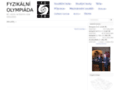 NĂˇhled webu Fyzikální olympiáda