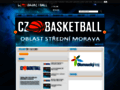 NĂˇhled webu Česká basketbalová federace Střední Morava
