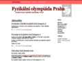 NĂˇhled webu Fyzikální olympiáda Praha