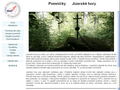 NĂˇhled webu Pomníčky Jizerských hor