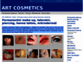 NĂˇhled webu ART cosmetics