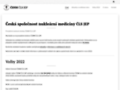 NĂˇhled webu Česká společnost nukleární medicíny
