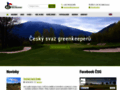 NĂˇhled webu Český svaz greenkeeperů