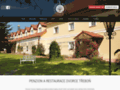 NĂˇhled webu Penzion a restaurace Dvorce u Třeboně