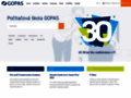 NĂˇhled webu Počítačová škola GOPAS