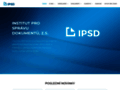 NĂˇhled webu Institut pro správu dokumentů (IPSD)