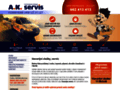 NĂˇhled webu A.K. servis Praha
