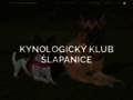 NĂˇhled webu Kynologický klub Šlapanice