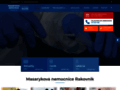 NĂˇhled webu Masarykova nemocnice v Rakovníku