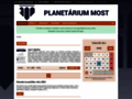 NĂˇhled webu Planetárium Most