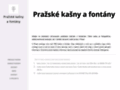 NĂˇhled webu Pražské kašny a fontány