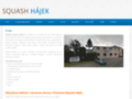 NĂˇhled webu Squash Centrum Hájek