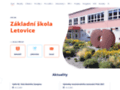 NĂˇhled webu ZŠ Letovice