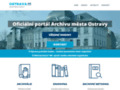 NĂˇhled webu Archiv města Ostravy