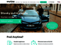 NĂˇhled webu Anytime carsharing