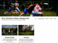 NĂˇhled webu Brno Ultimate Frisbee Underground (BUFU)