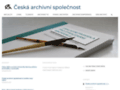 NĂˇhled webu Česká archivní společnost (ČAS)