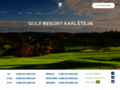 NĂˇhled webu Golf Resort Karlštejn