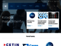 NĂˇhled webu Katedra managementu