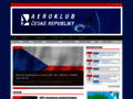 NĂˇhled webu Aeroklub ČR
