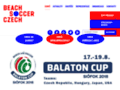 NĂˇhled webu Beach Soccer Czech