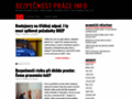NĂˇhled webu Bezpečnost práce a informace