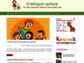 NĂˇhled webu O bilingvní výchově