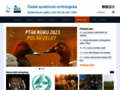 NĂˇhled webu Česká společnost ornitologická