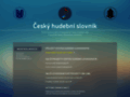 NĂˇhled webu Český hudební slovník