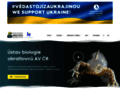 NĂˇhled webu Ústav biologie obratlovců AV ČR