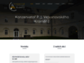 NĂˇhled webu Konzervatoř P. J. Vejvanovského Kroměříž
