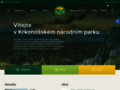 NĂˇhled webu Krkonošský národní park
