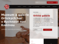 NĂˇhled webu Muzeum a galerie Orlických hor