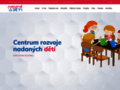 NĂˇhled webu Centrum rozvoje nadaných dětí