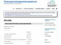 NĂˇhled webu Česká psychoterapeutická společnost