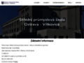 NĂˇhled webu Střední průmyslová škola, Ostrava - Vítkovice